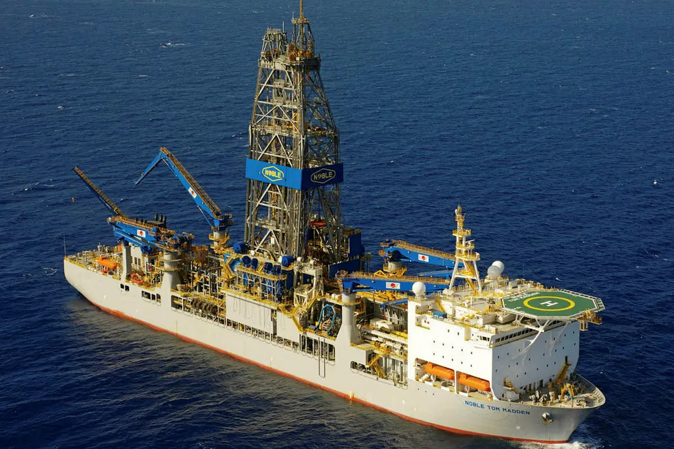 Noble Tom Madden: one of the drillships ExxonMobil has operating off Guyana
