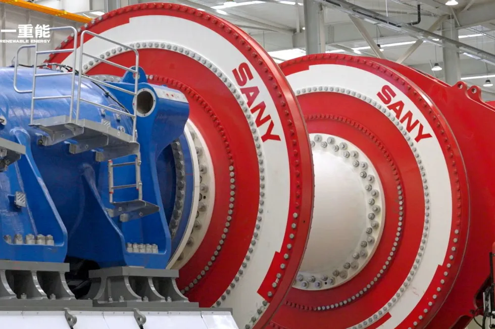 A picture of the new test bench released by Sany.
