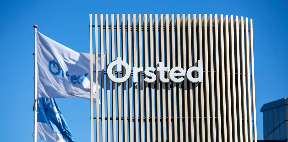 Orsted flag at Gentofte location.