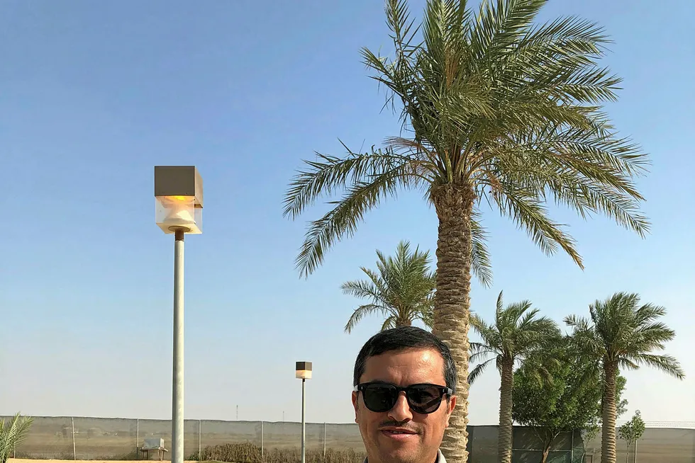 Capacity: Wasit gas plant manager Ahmed Al-Ghamdi