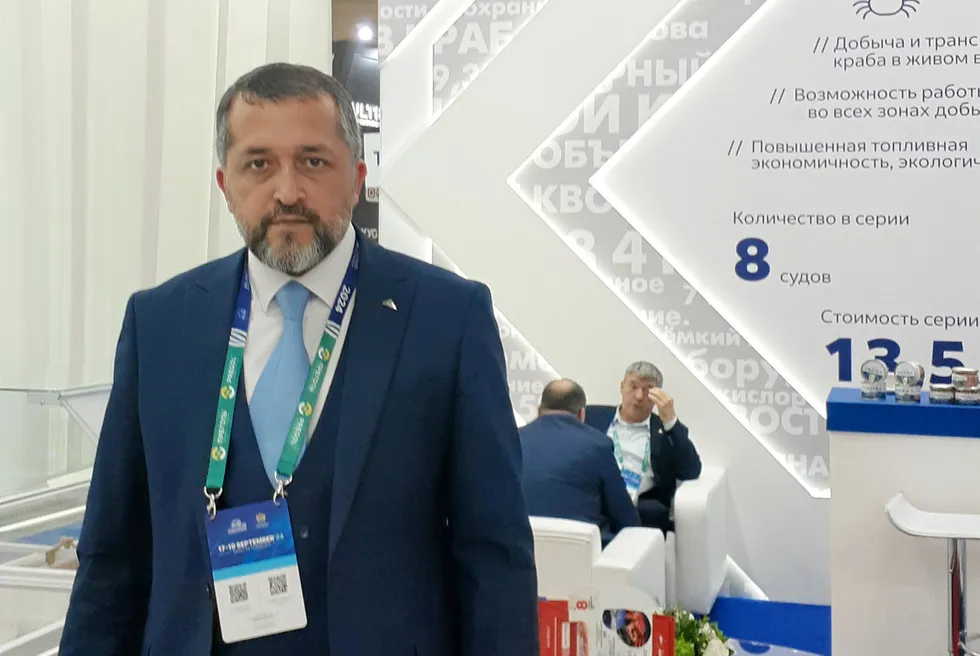 Azamat Lusupov, vice president for trade and technology development at Russian crab harvester Antey.