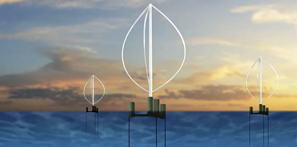 CGI of UT Dallas' FloatVAWT concept