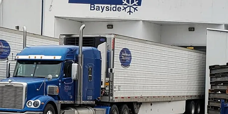 Kloosterboer Bayside operations at the Port of Bayside in New Brunswick, Canada. The route is under scrutiny for alleged violations of the US Jones Act.