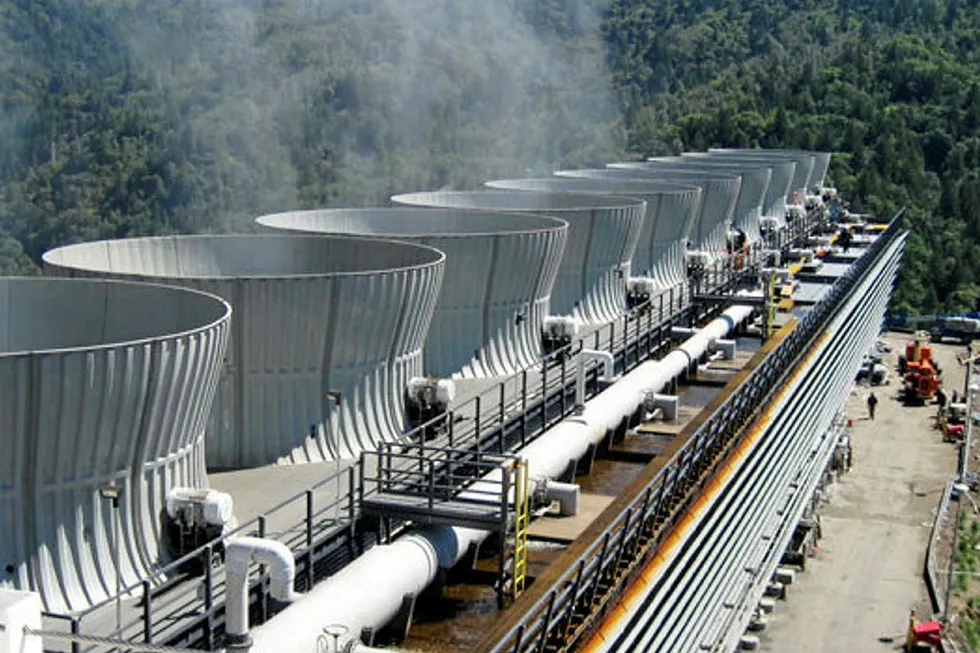 Potential: The McCabe geothermal plant in northern California, US.