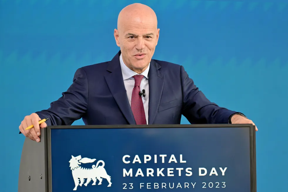 Eni chief executive, Claudio Descalzi.
