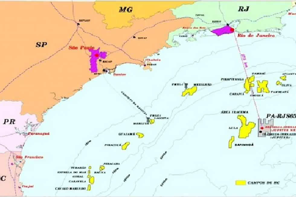 More time: map of the Jupiter pre-salt discovery in the Santos basin