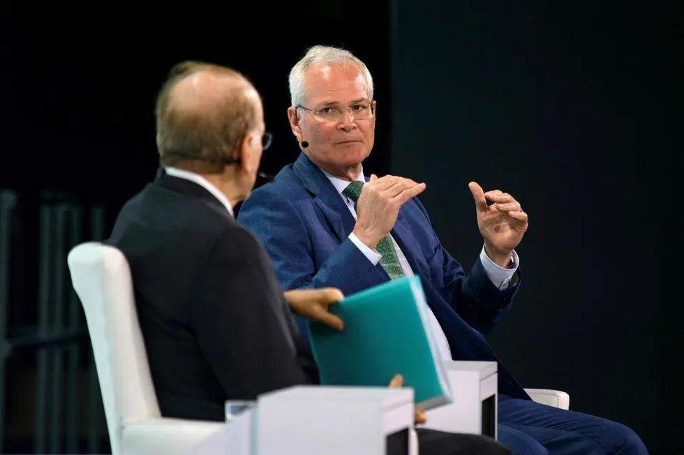 ExxonMobil chief executive Darren Woods.