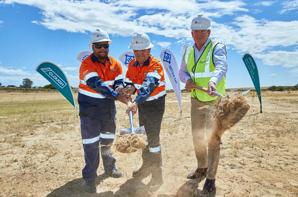 That was then: Turning the first soil in October 2021 at the Waitsia Stage 2 location