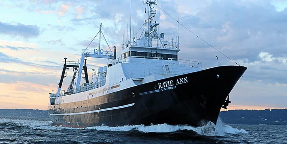 American Seafoods Katie Ann fishing vessel.