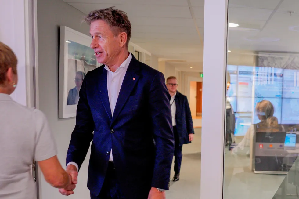 Norway's Energy Minister Terje Aasland