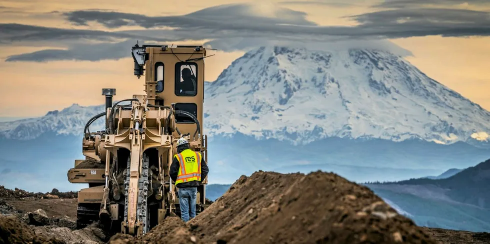 Work underway on the Skookumchuck project last last year.