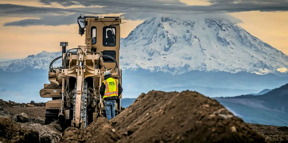 Work underway on the Skookumchuck project late last year before the incident.
