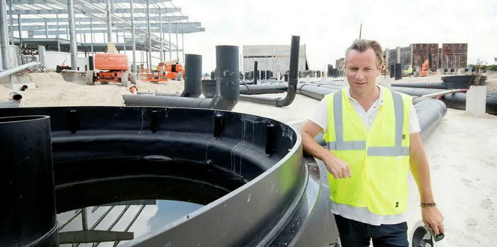 Johan Andreassen, founder of land-based salmon farming firm Atlantic Sapphire.
