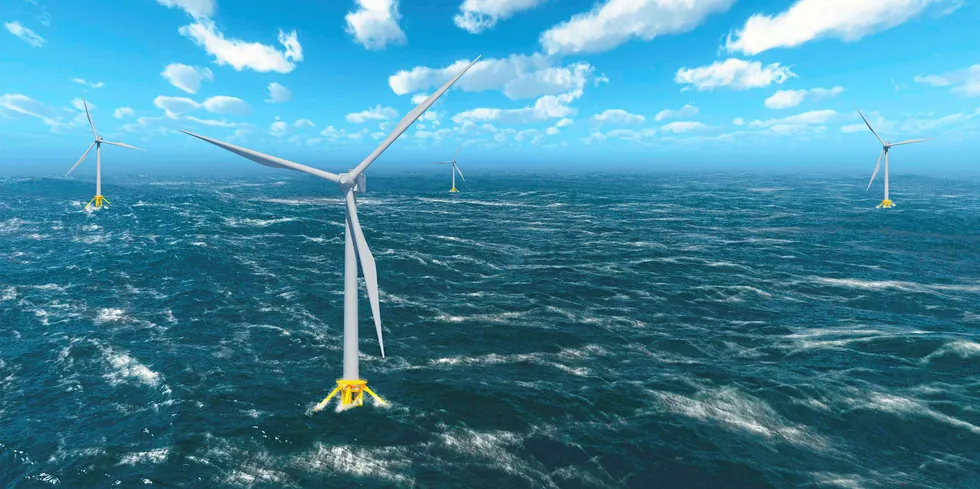 An offshore wind floater.