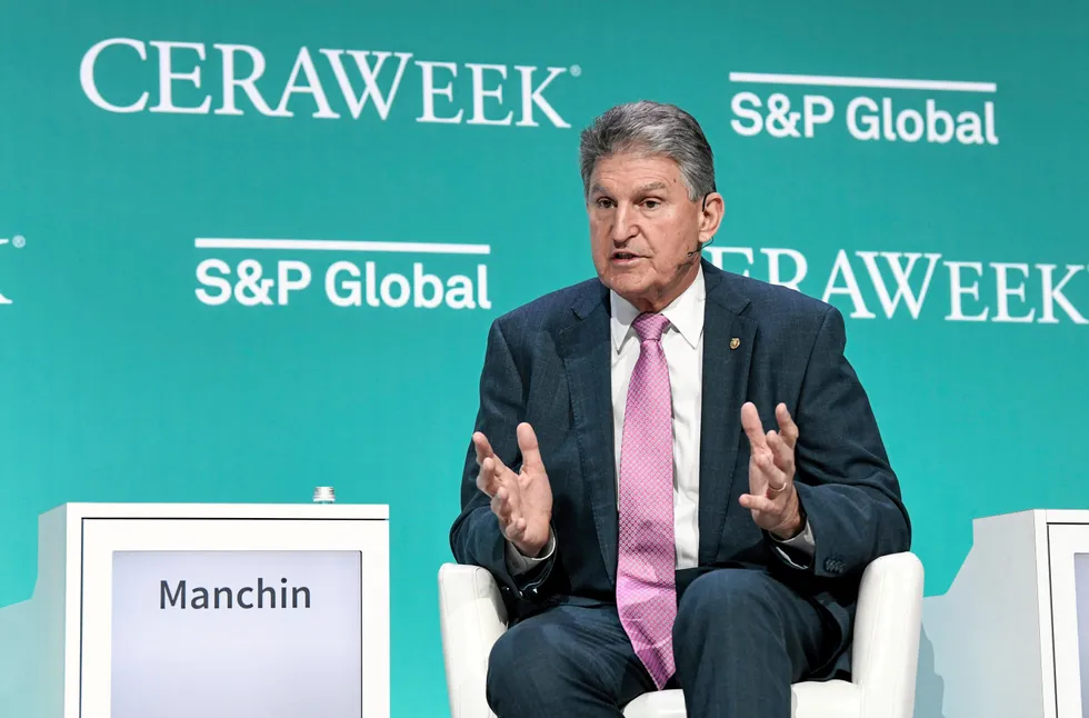 Hopeful: US Senator Joe Manchin