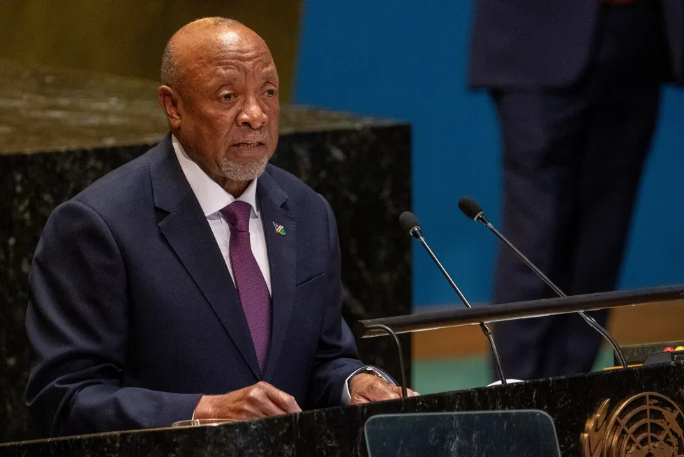 Nangolo Mbumba, President of Namibia.