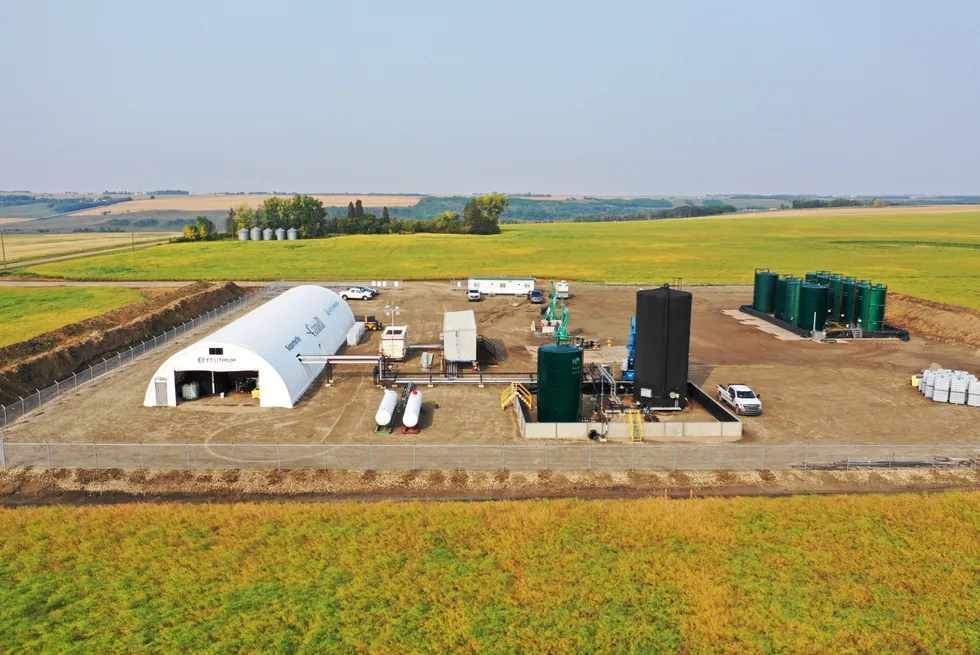 E3 Lithium's pilot lithium production plant in Alberta, Canada.