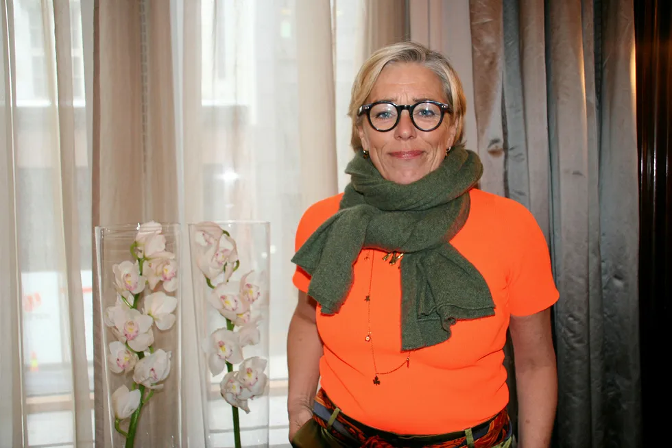 Motivation: Dea chief executive Maria Moraeus Hanssen at a recent conference visit to a chilly Oslo