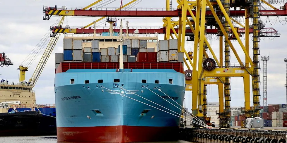 It is not known when the Vistula Maersk will dock again in St Petersburg.