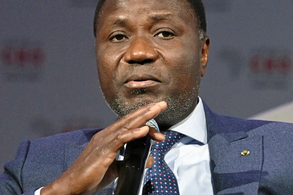 New PSA awarded: Ivory Coast's Minister of Mines, Petroleum & Energy, Mamadou Sangafowa-Coulibaly.