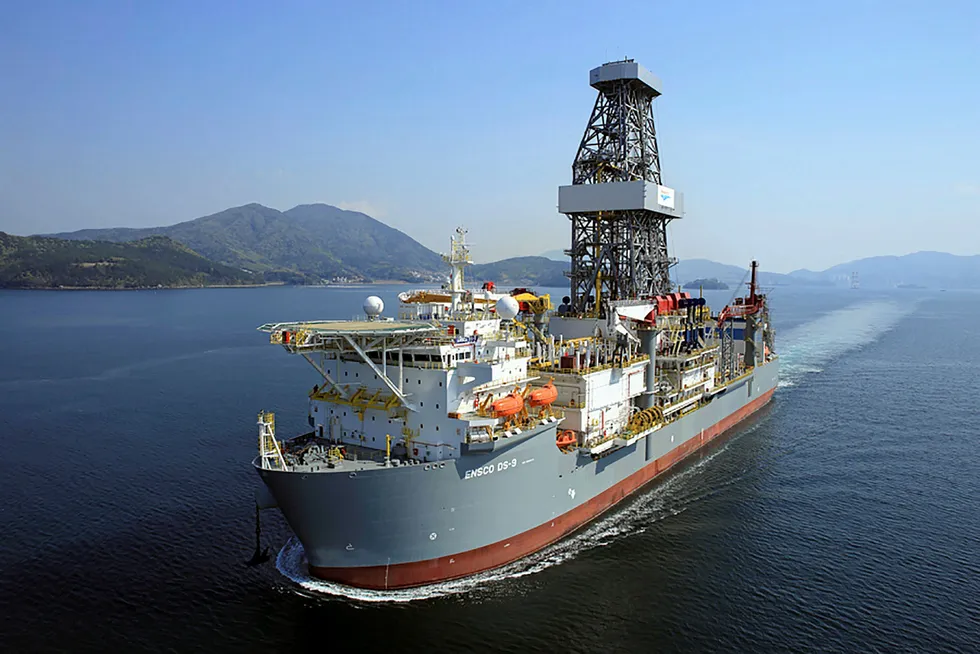 On call: the drillship Ensco DS-9