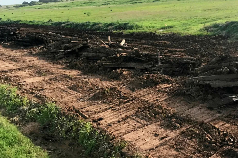 On site: debris on the Midship route