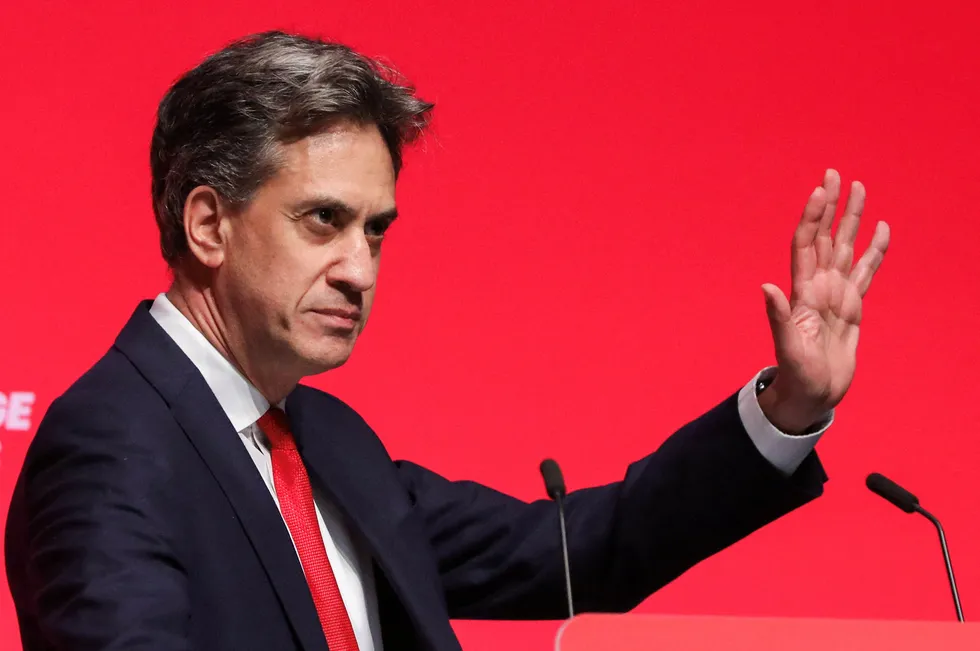 UK Energy Secretary Ed Miliband.