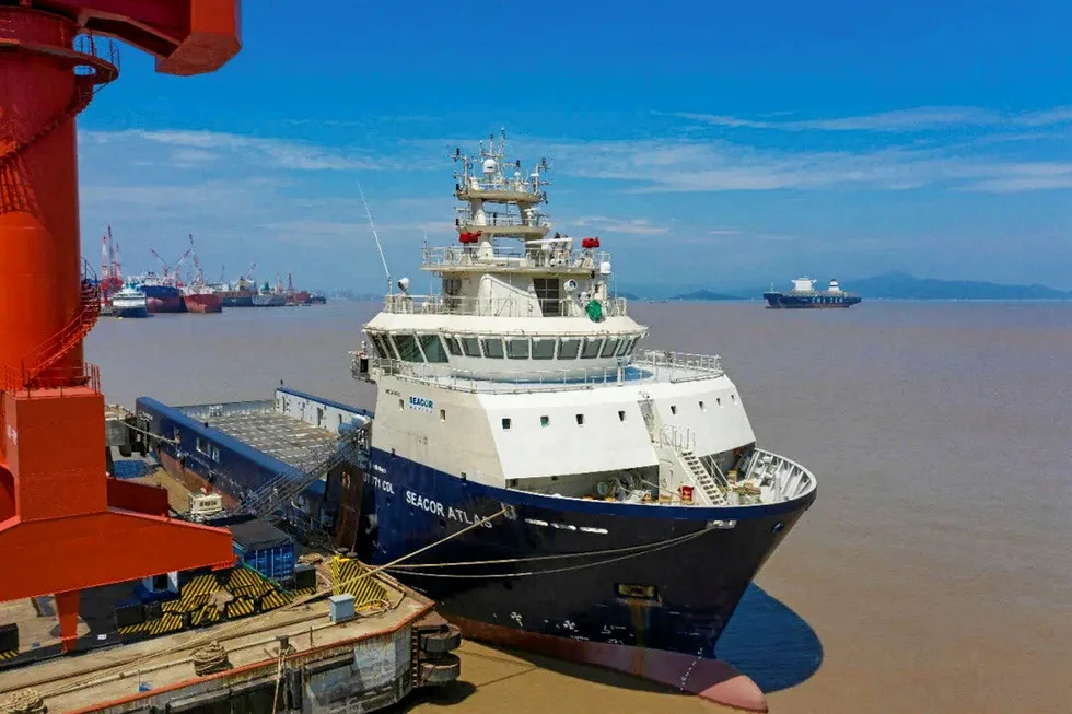 Seacor takes delivery Seacor Atlas PSV built by Cosco Zhoushan yard