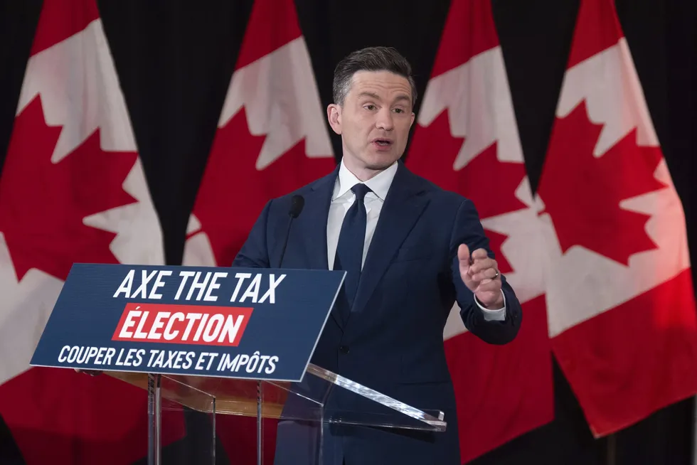 Canada's Conservative party leader Pierre Poilievre.