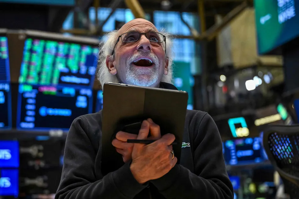 A trader on the floor of the New York Stock Exchange on 9 April 2025. Oil prices fell in Asian and European trading on Thursday.