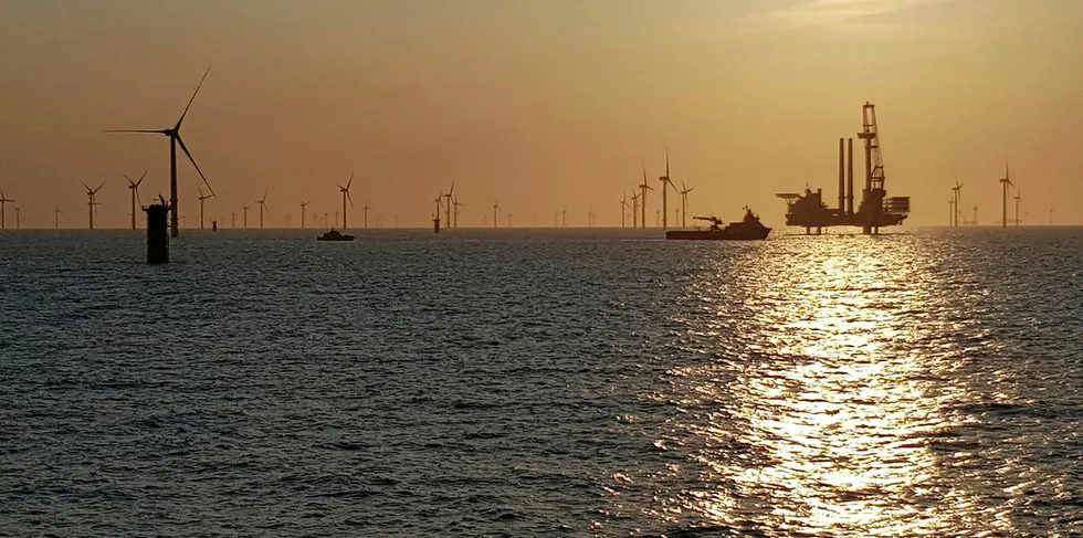 Installation of MHI Vestas offshore wind turbines at Northland's Deutsche Bucht project off Germany