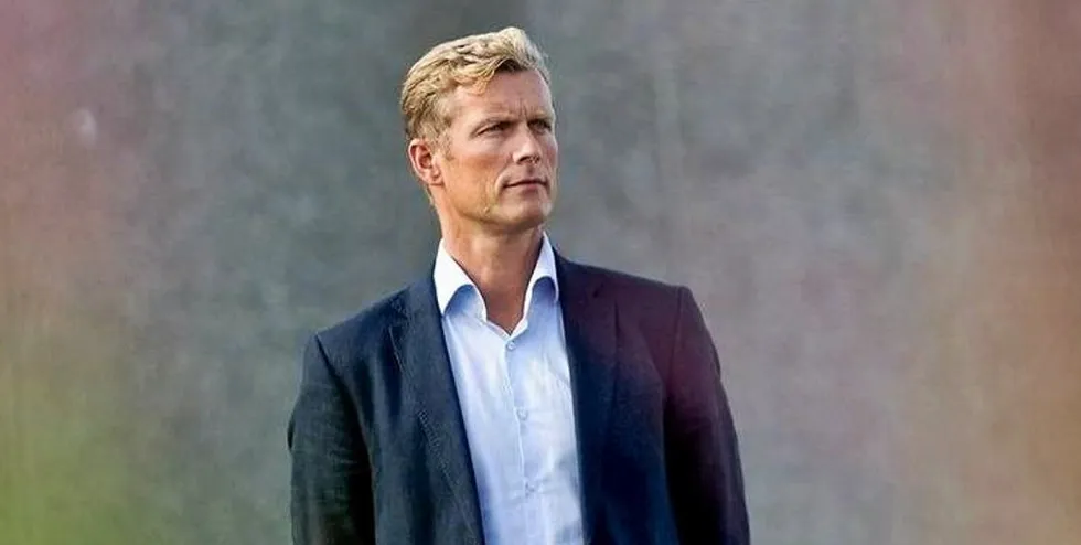 Bernt-Olav Rottingsnes, CEO of land-based salmon farmer Nordic Aquafarms' Norwegian facility.