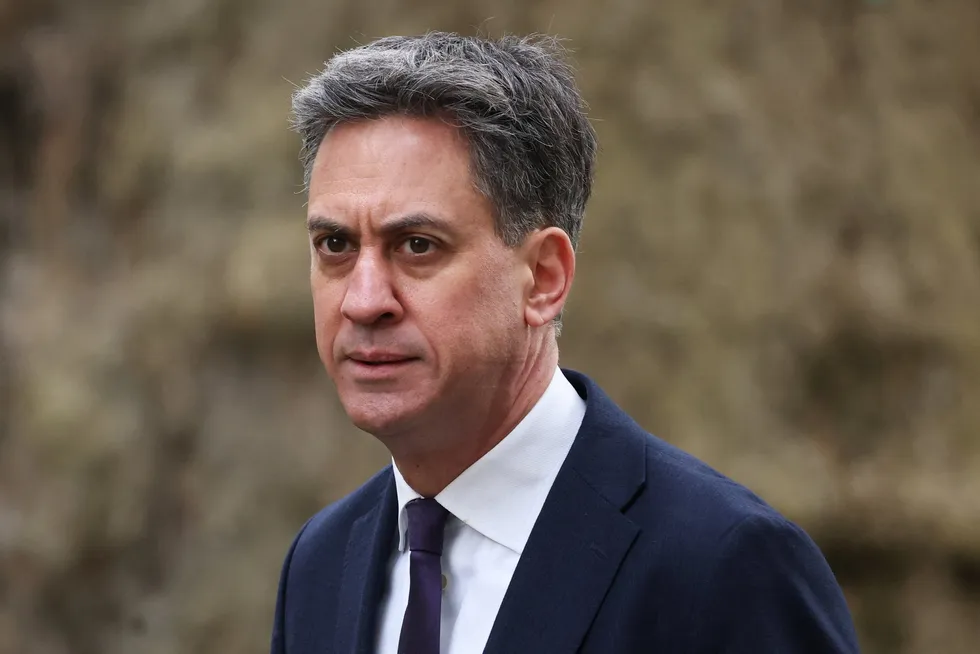 UK Energy Secretary Ed Miliband.