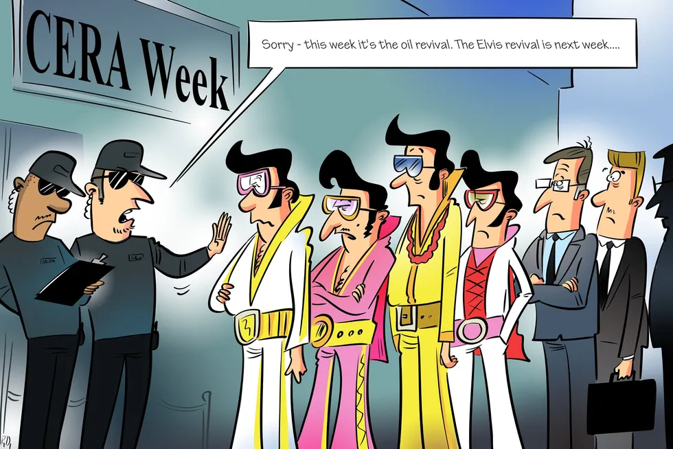 Plans to abandon fossil fuels were under scrutiny at this year's CERAWeek in Houston. “There is more chance of Elvis speaking next than the current plan working,” Saudi Aramco chief executive Amin Nasser told delegates.