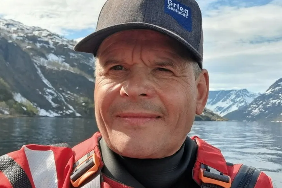 Grieg Seafood Finnmark Public Relations Officer Roger Pedersen.