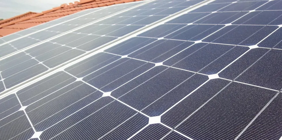 Solar arrays.