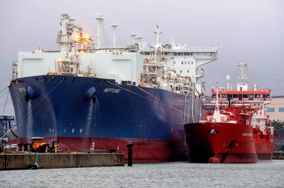 Floating relief: regasification capacity in Germany should reach 23 Bcm in 2023 from a standing start.