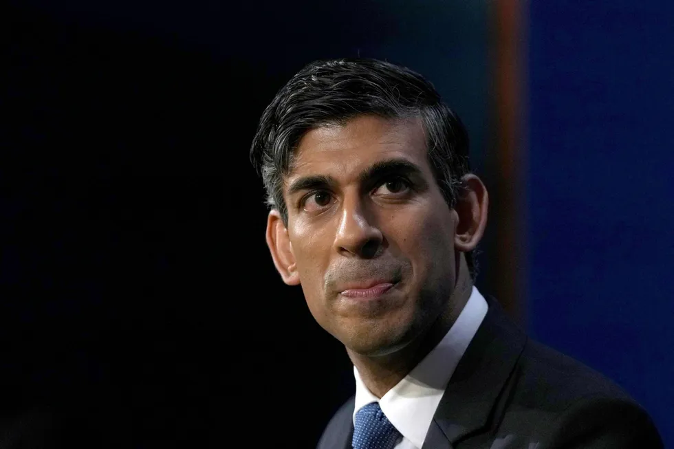 UK Prime Minister Rishi Sunak.