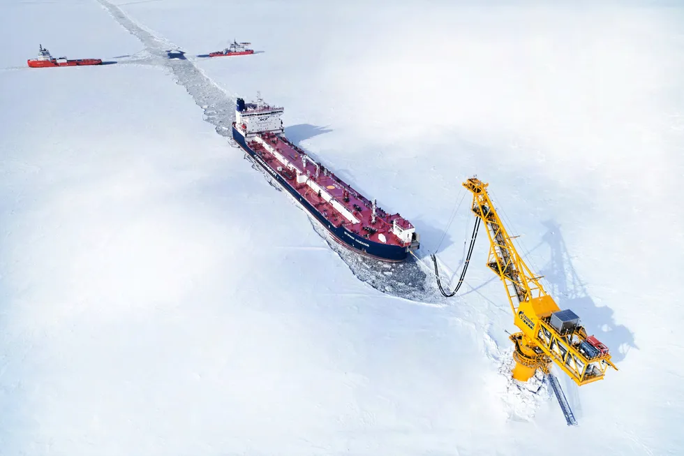 Arctic experience: marine loading terminal in the Russian Arctic that exports oil year round from the Novoport field, brought online by country's oil producer Gazprom Neft in 2016
