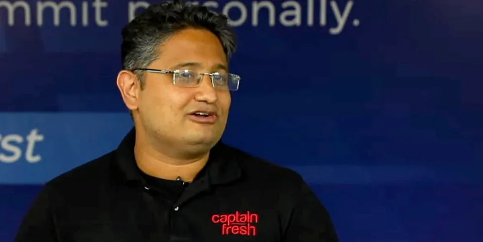 "[The pandemic] has given us an opportunity because disruption is useful for a challenger," said Captain Fresh founder and CEO Utham Gowda.