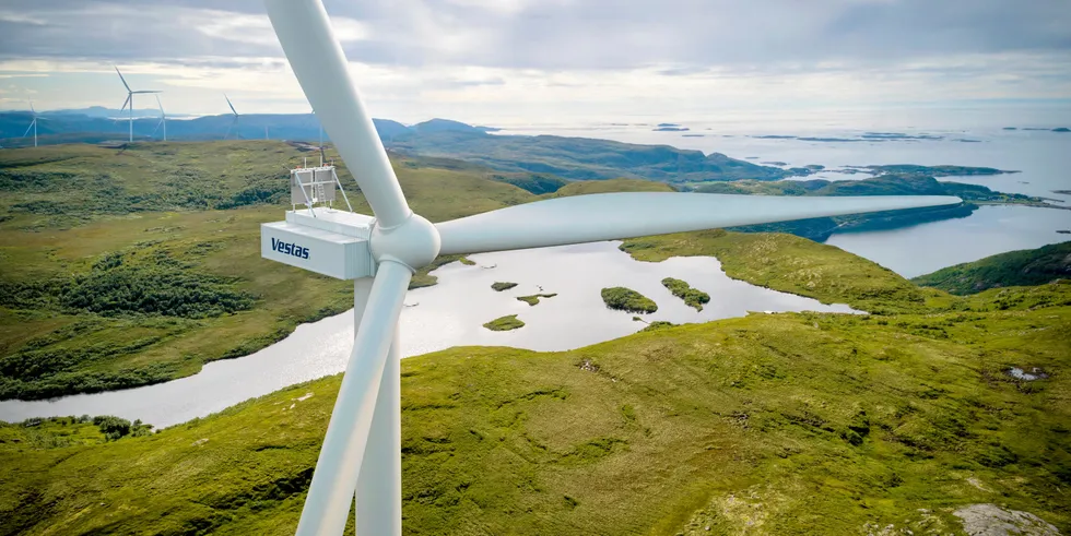 Vestas V162-6.8MW model at Fosen project in Norway