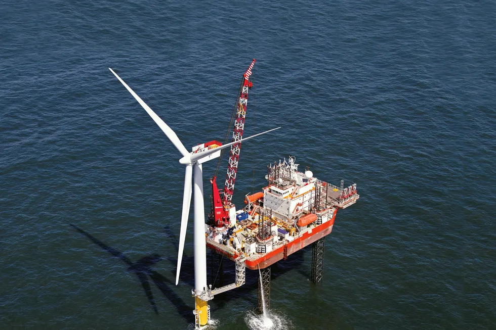 Renewables work: the jack-up support vessel GMS Endeavour