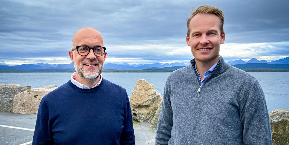 Oddvar Husby, vice president of Data Science at Maritech, and Maritech CFO, Thomas Brevik.