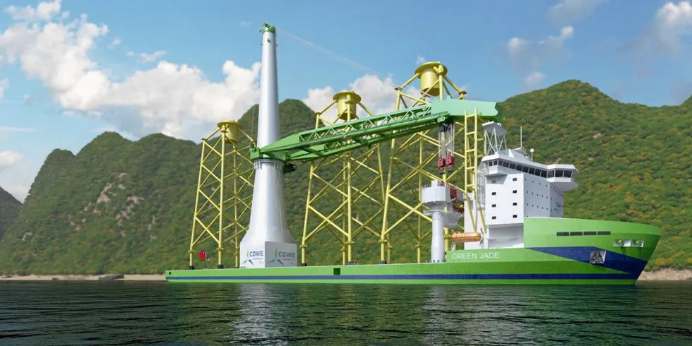A rendering of the Green Jade.