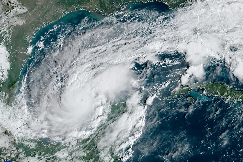 This satellite image provided by the National Oceanic and Atmospheric Administration on Monday, 7 October 2024, shows Hurricane Milton.