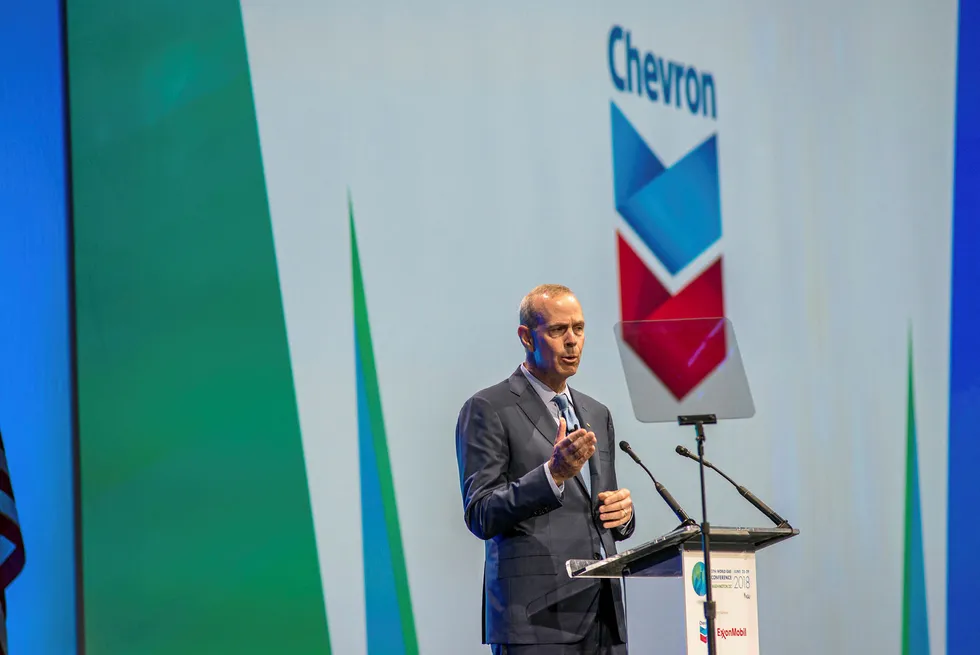 Plans: Chevron chief executive Mike Wirth