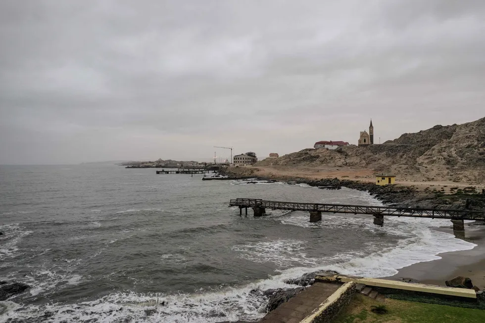 Base-case: gas from Namibia’s Kudu field gas is due to be sent to a power barge moored south of Luderitz (pictured).