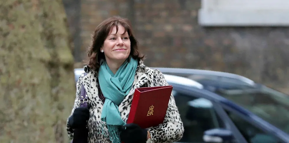 Claire Perry is expected to visit an offshore wind facility.