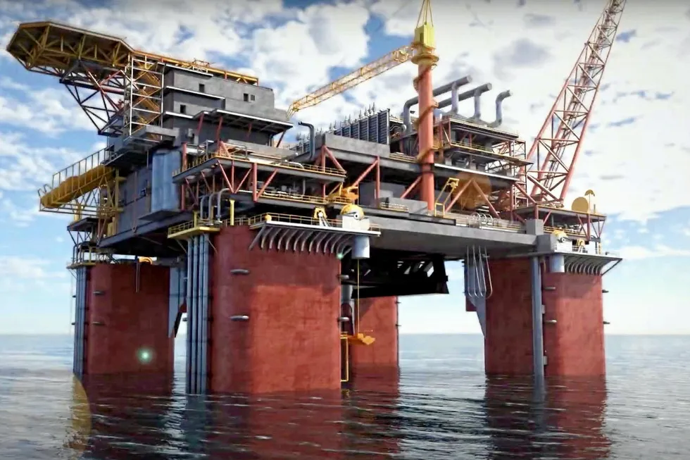 Smart: an artist’s impression of the future Scarborough floating production unit