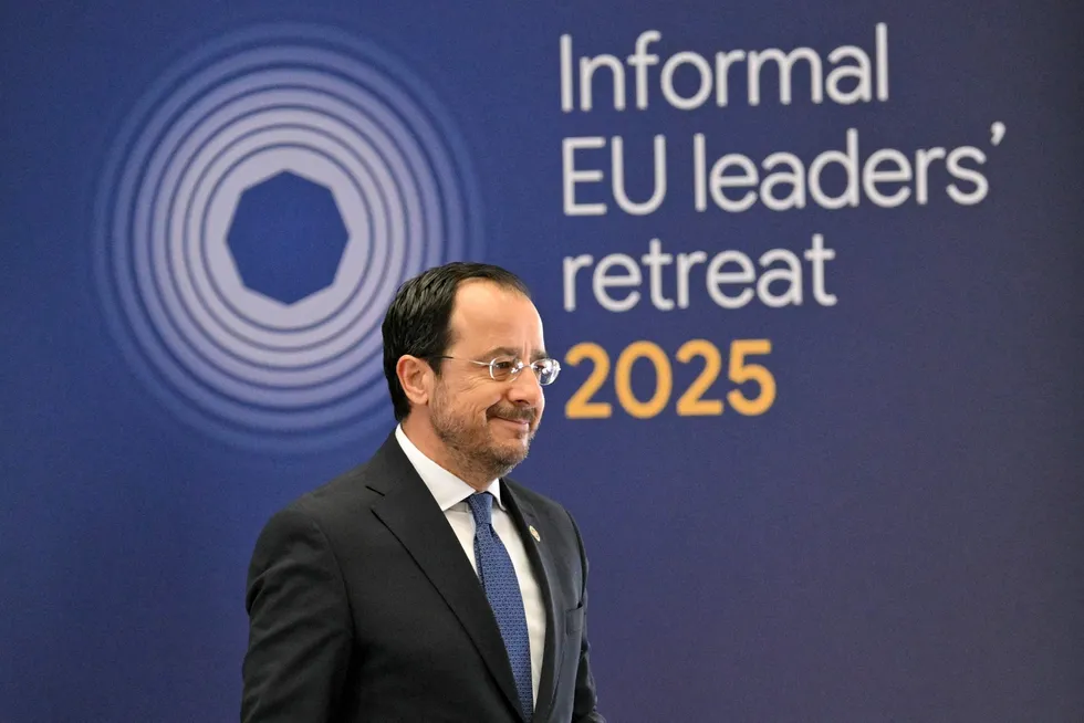 Cyprus' President Nikos Christodoulides in Brussels earlier this month